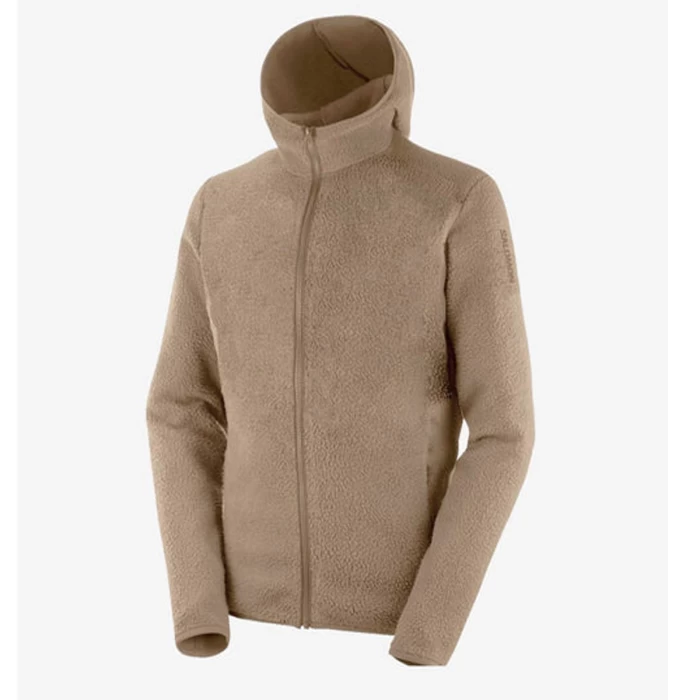 Campera Salomon Shelter Kjt Hombre Corderito Capucha